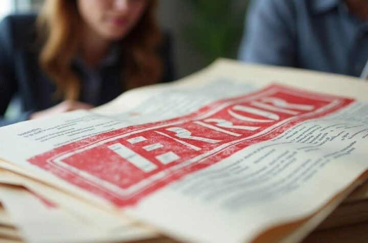 Are Your Consultants Real or AI? A photo or graphic of piles of reports or documents stamped with a red “Error” or “Warning” seal, highlighting the issue of fabricated or inaccurate content in professional reports.