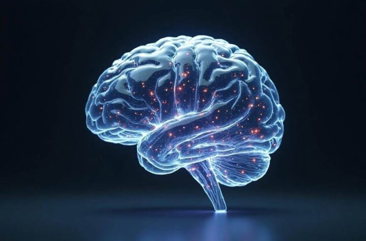 AI Transparency A glass or translucent brain/computer: Symbolizing clear thinking, visible processes, or “see-through” AI.