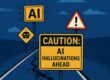 A humanoid robot confidently points the wrong way at a crossroads sign that clearly shows “Success” in one direction and “Failure” in the other.