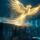 A cinematic futuristic image showing a glowing open-source AI model breaking free and rising powerfully from a dark, expensive closed AI system. Golden neural networks and code streams flowing upward like a phoenix, with subtle dollar signs and locked chains fading below. Dark blue and electric cyan color palette, high-tech atmosphere, dramatic lighting, wide aspect ratio, professional tech blog style.