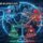 A world map or stylised globe with US and China flags or colour zones. Overlay of AI chips / neural network lines connecting regions. A scale or balance icon to suggest “regulatory predictability vs unpredictability”